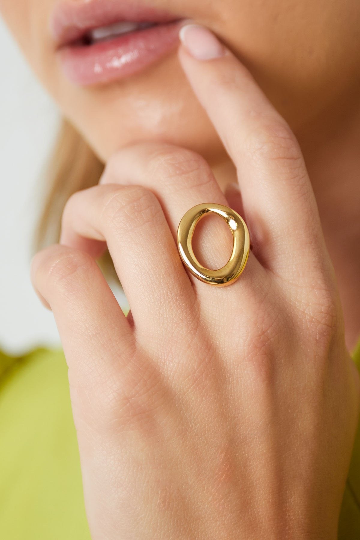 Hoop ring zilver