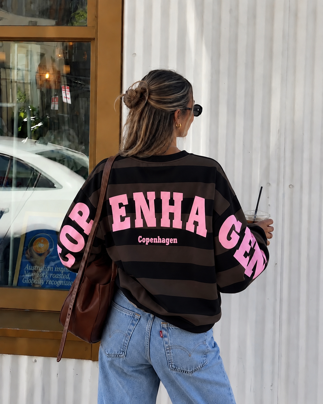 Copenhagen sweater brown pink