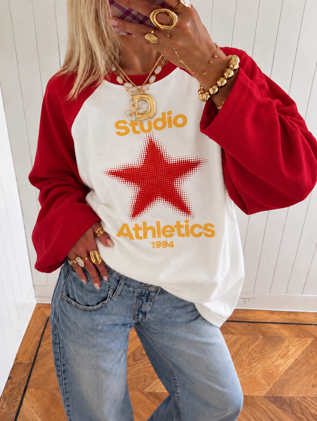 Studio Star Longsleeve – Red