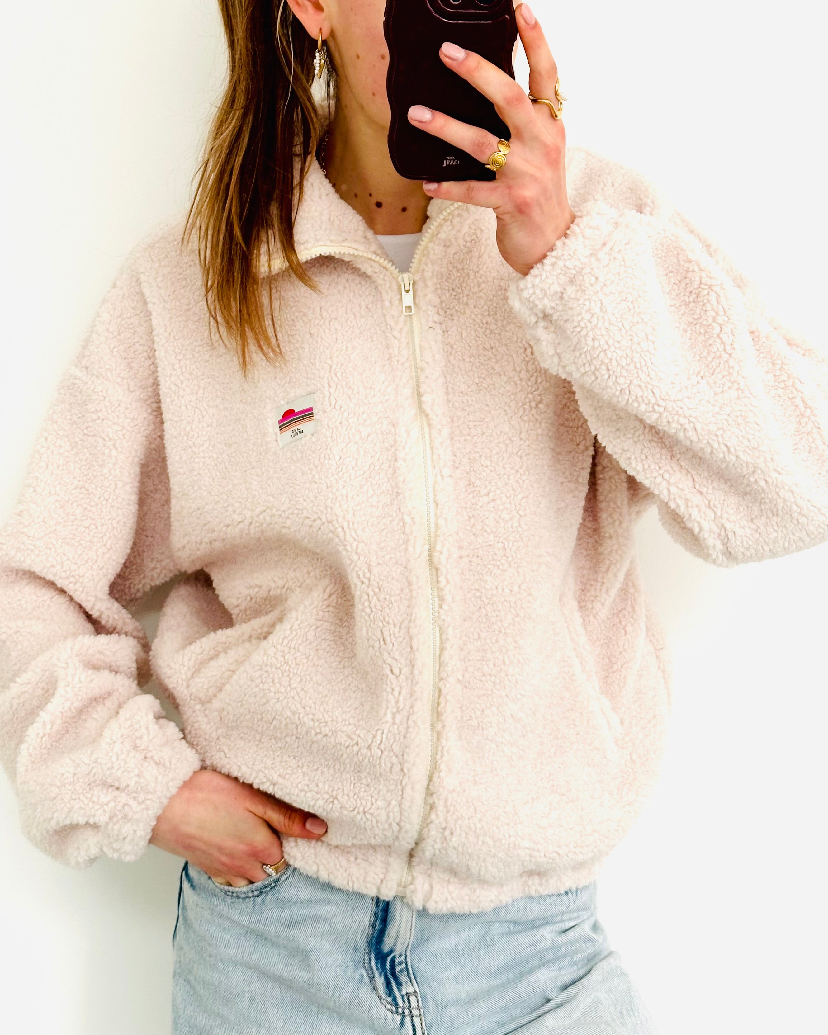 Limited teddy jacket Cream