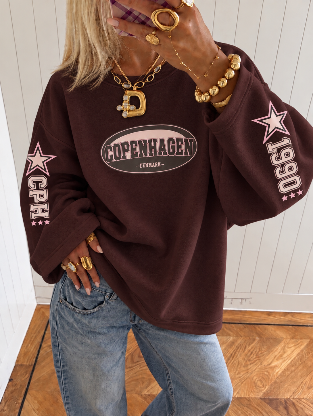 Copenhagen Varsity sweatshirt - brown