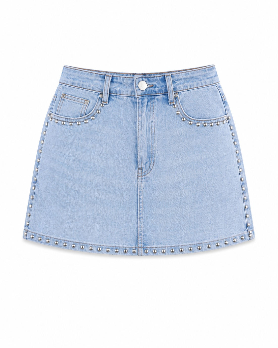 Studs skirt blauw