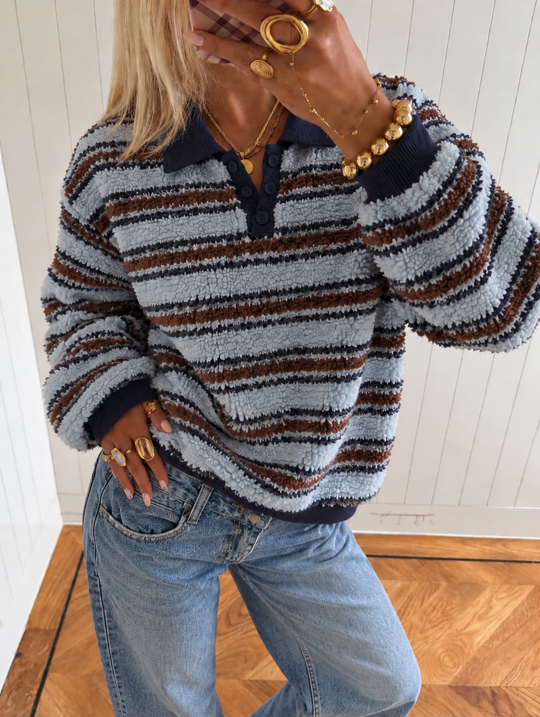 Teddy sweater blue