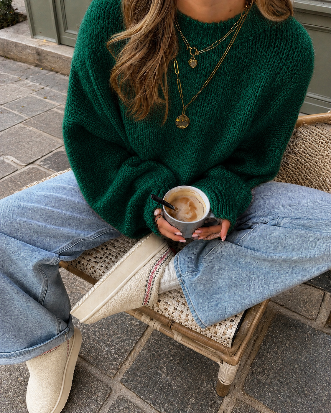 Comfy trui forest green