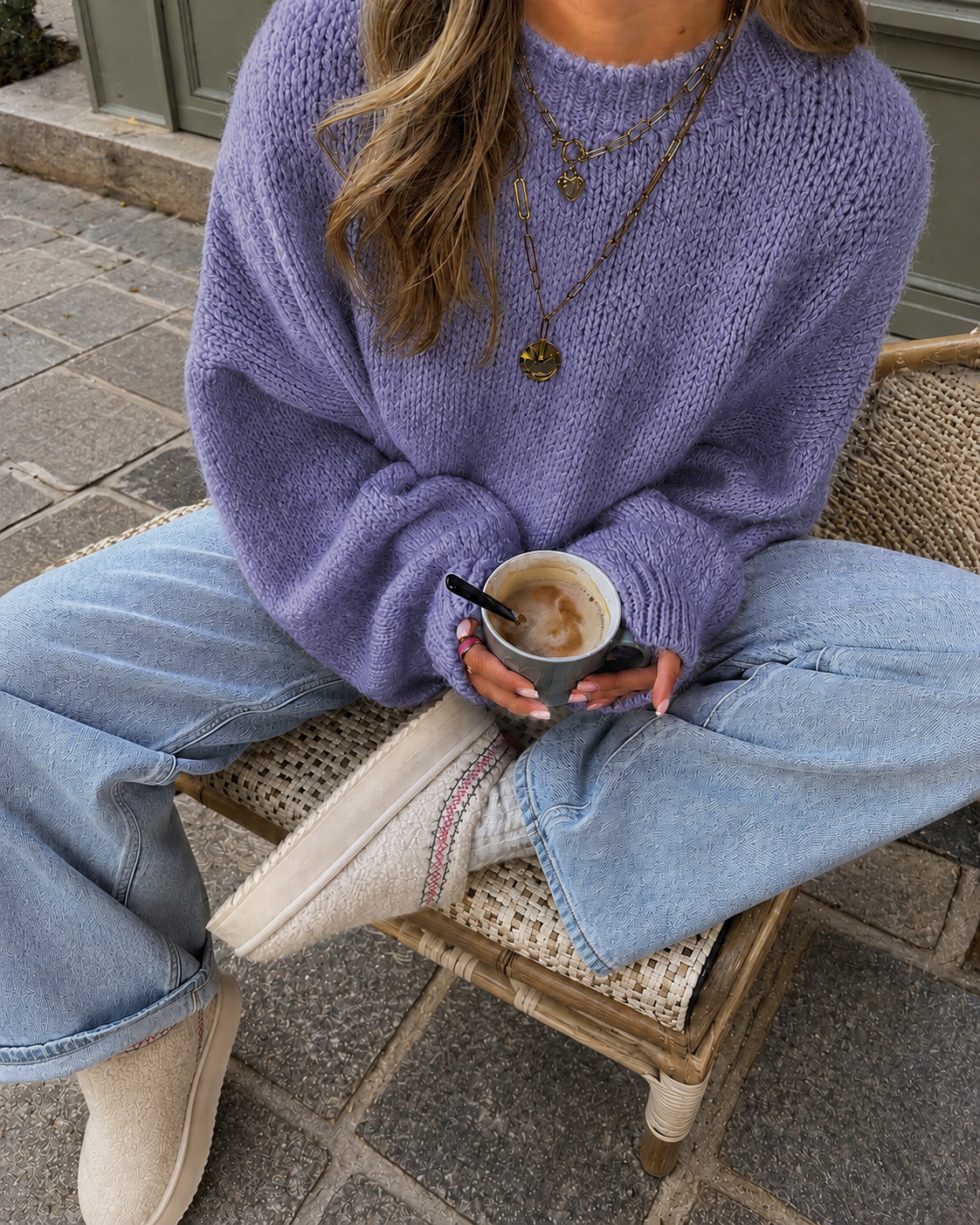 Comfy trui Lila
