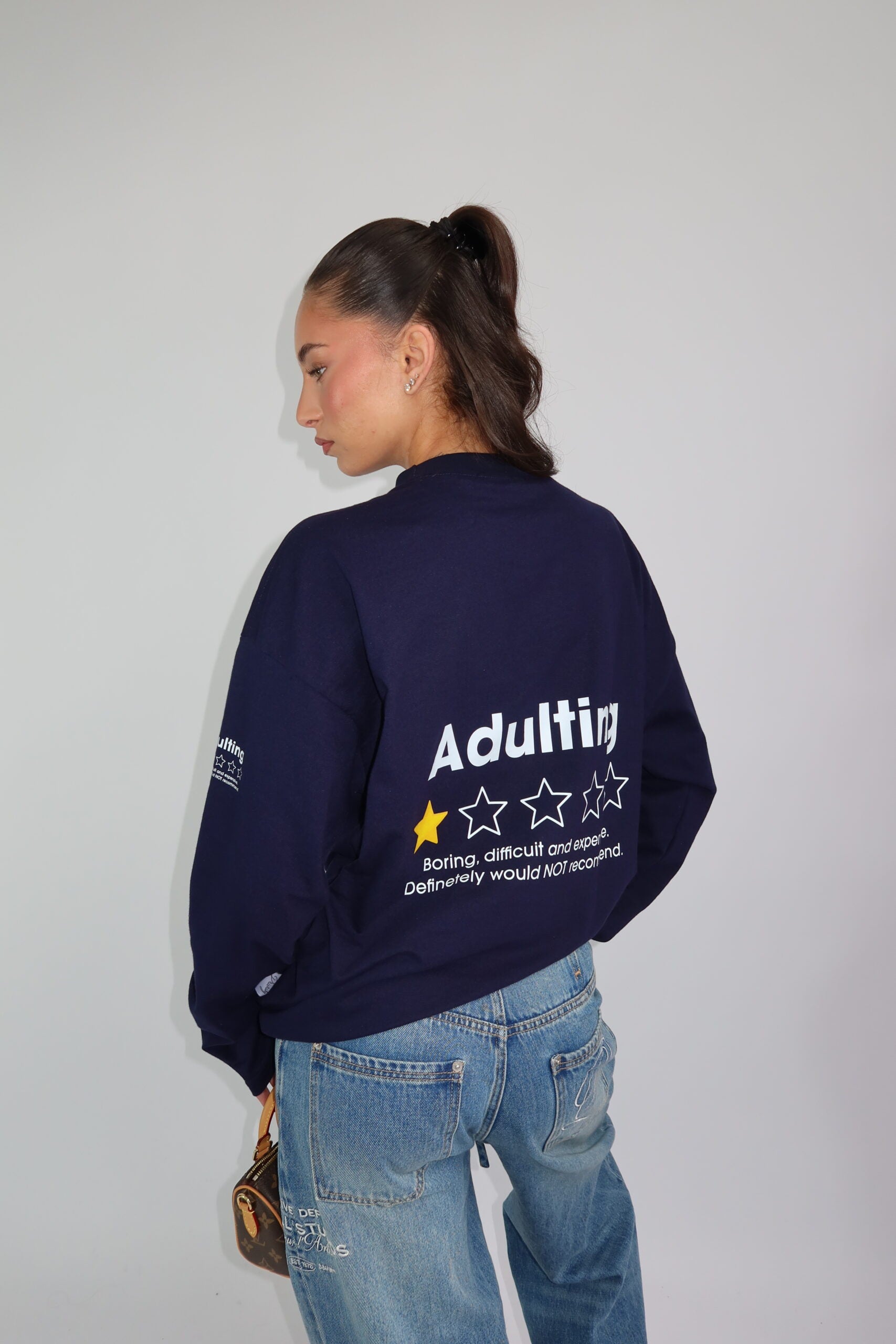 LONGSLEEVE ‘WOULD NOT RECOMMEND’ – NAVY