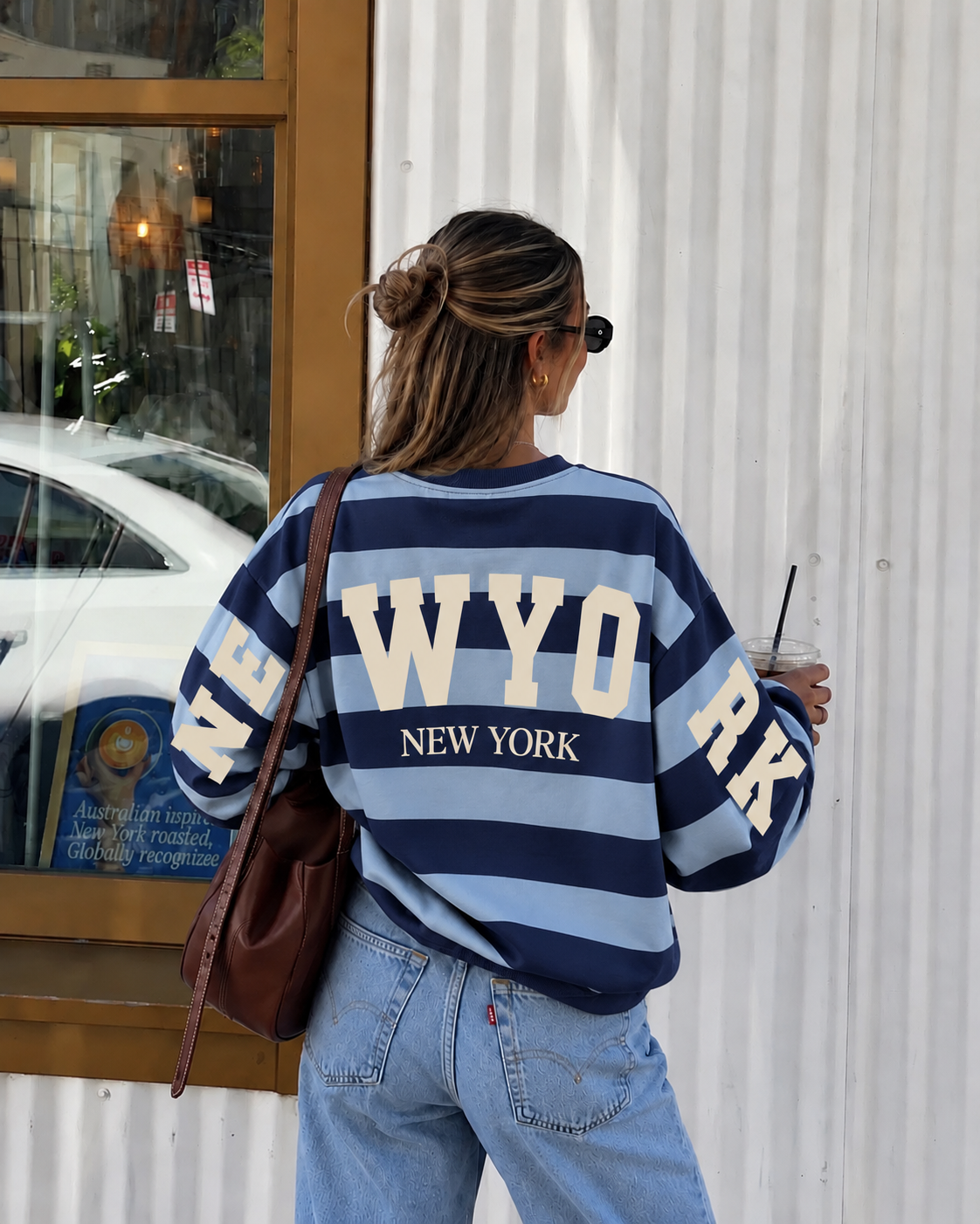 New York sweater navy blue
