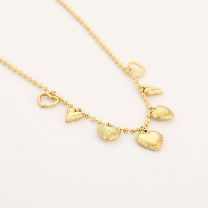 Hart statement ketting goud