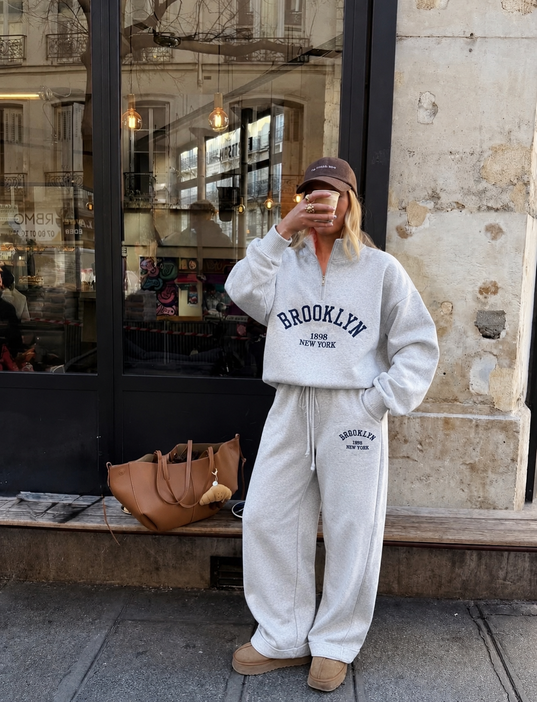 Brooklyn jogging set grijs