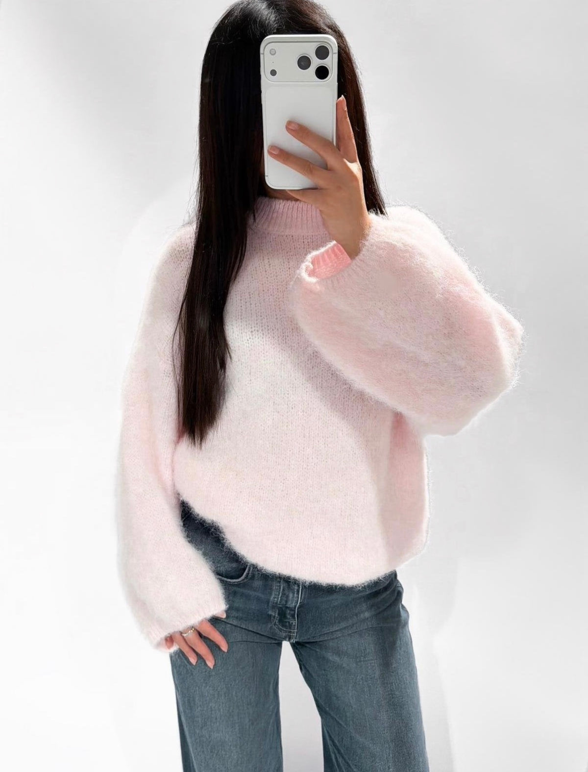 Molly Fluffy trui – Pink