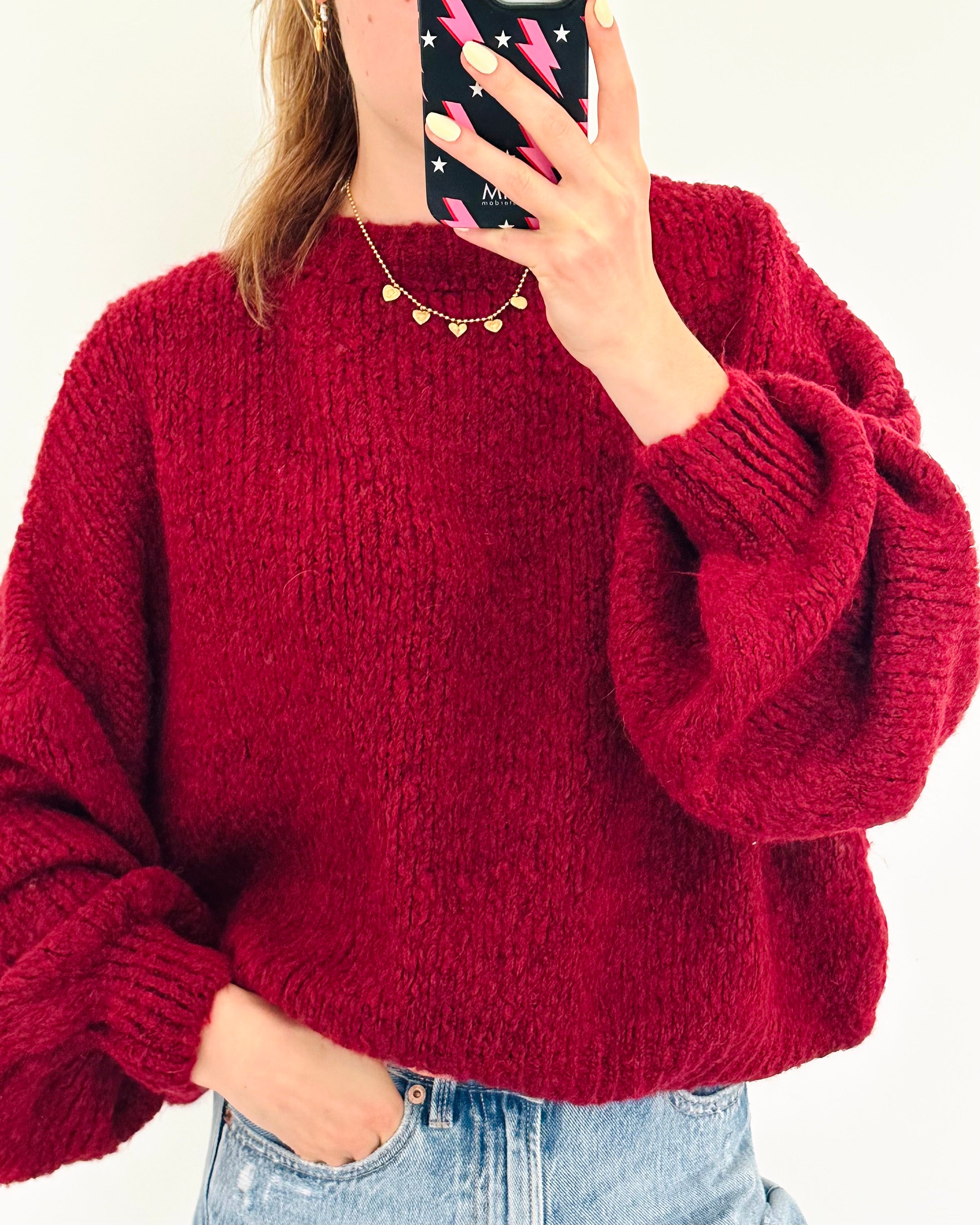 Comfy trui bordeaux