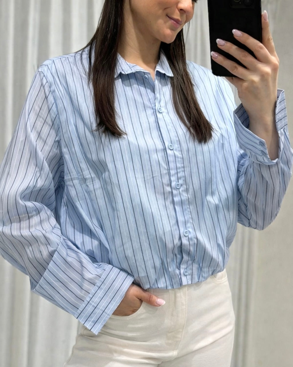 Sammy striped blouse blue