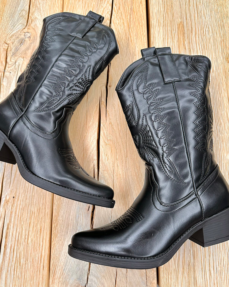Cowboy boots zwart