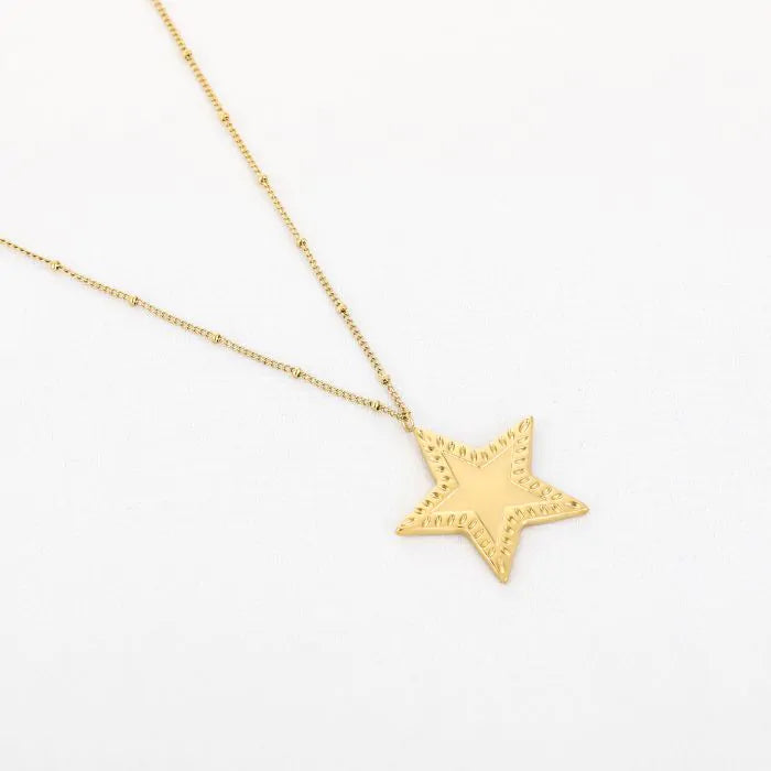 Lange ketting ster goud