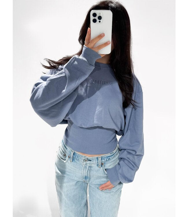 Redefined sweater denim