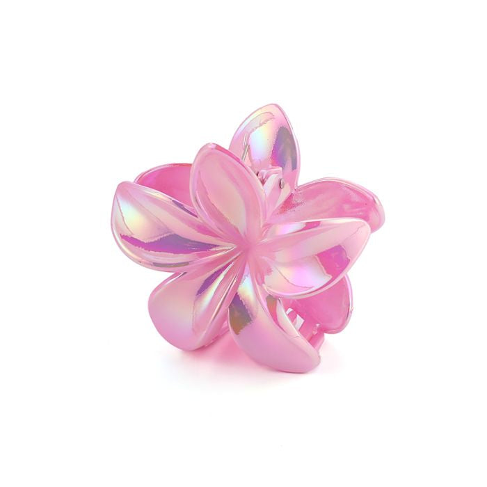 Flower haarclip pink