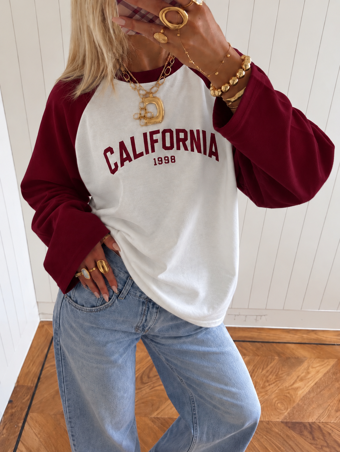 West Coast longsleeve - red