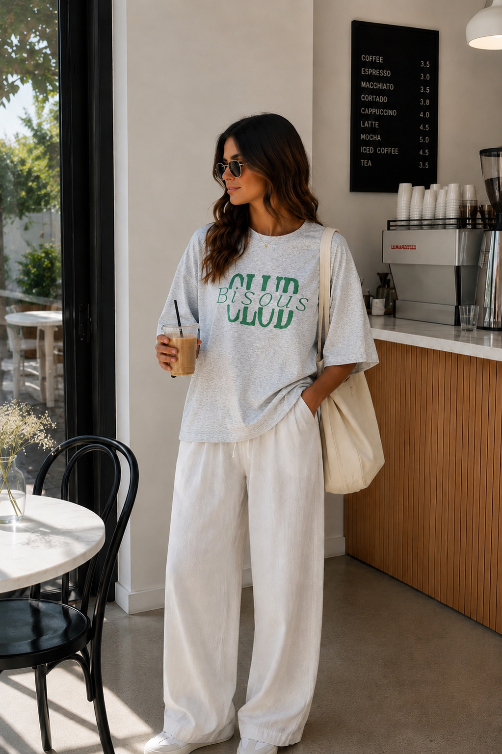 Bisous shortsleeve grijs groen