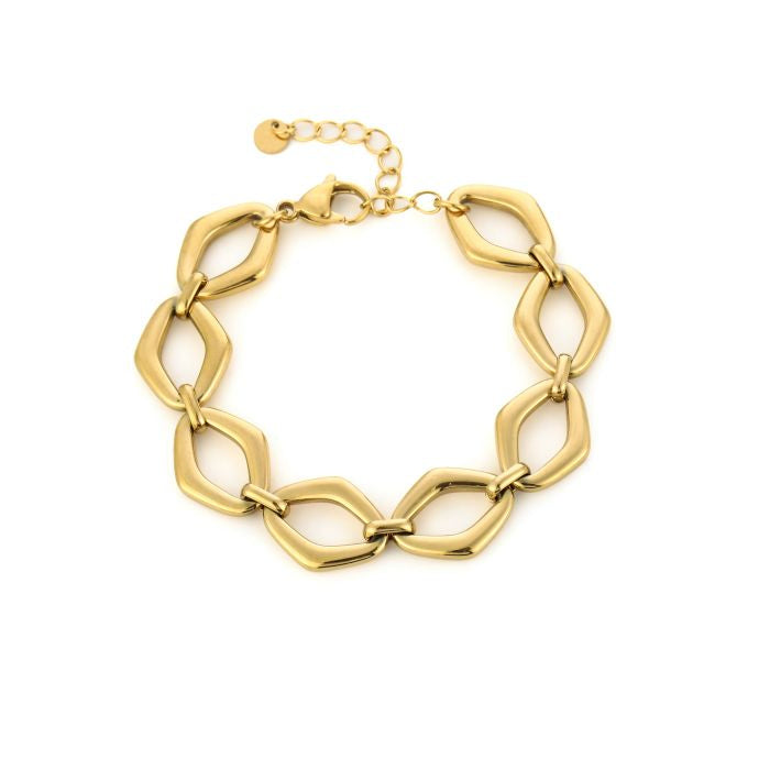 Schakel armband chique goud