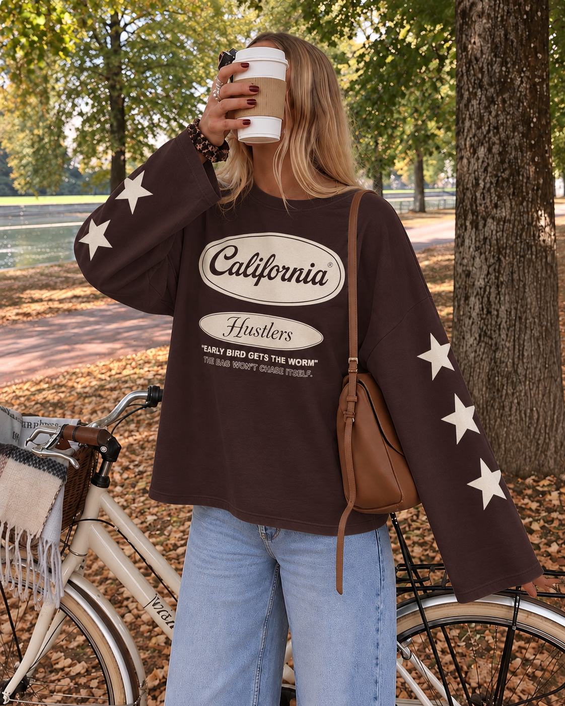 California sweatshirt brown