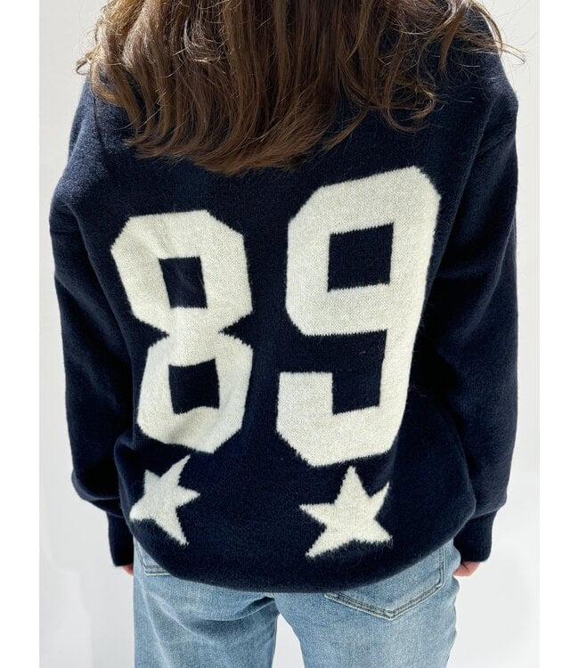 89 star trui navy