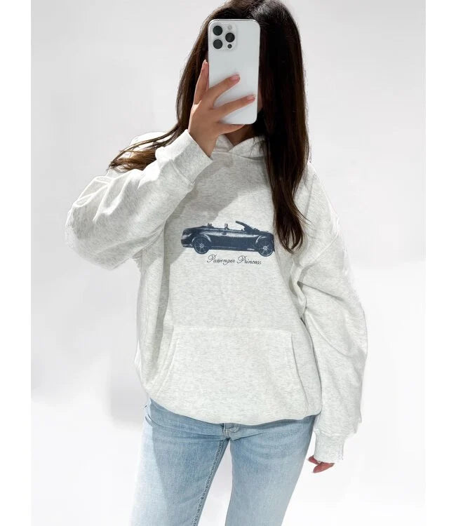 Sport car hoodie grey