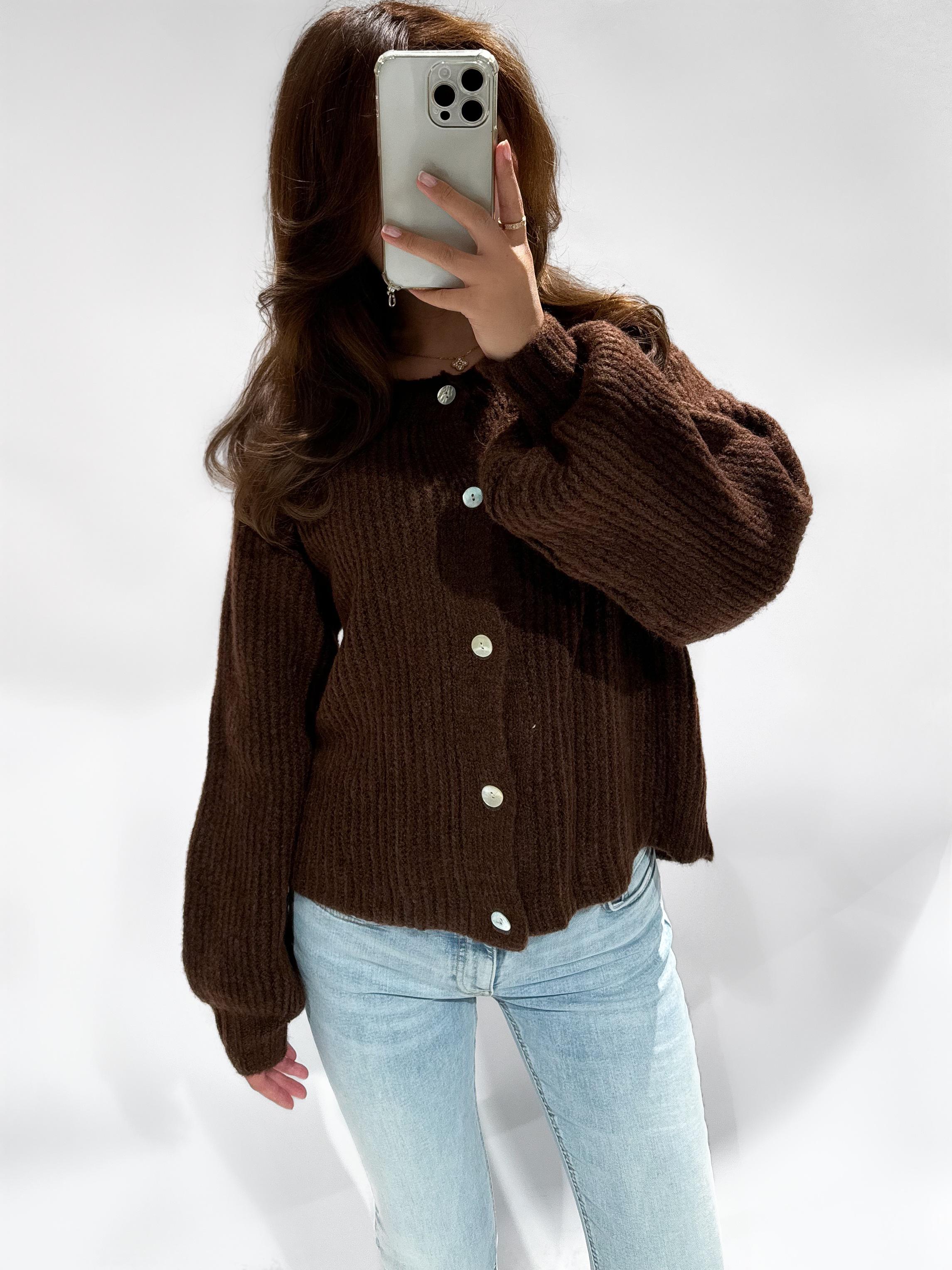 Sarah cardigan brown