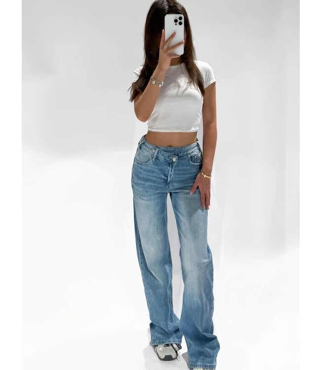 Cross waist jeans blue