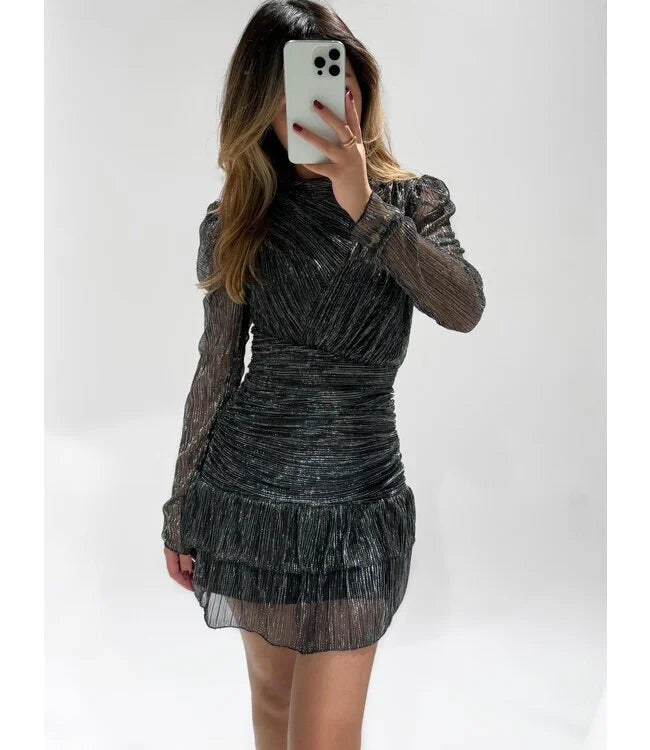 Shine dress silver