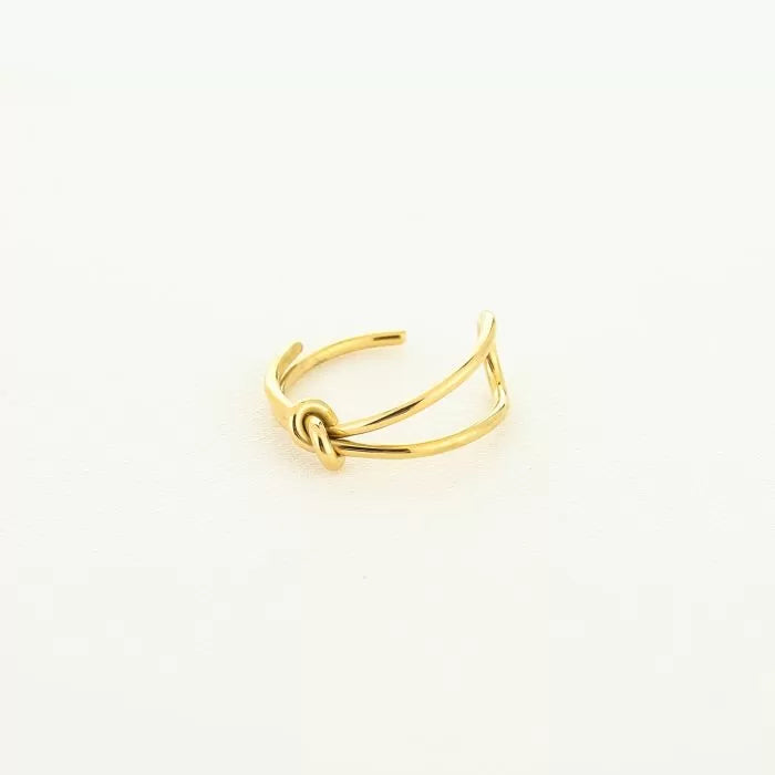 Button ring goud