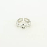 Chain ring zilver