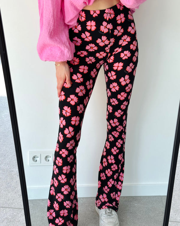 Pink flower flared