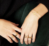 1 heart armband goud