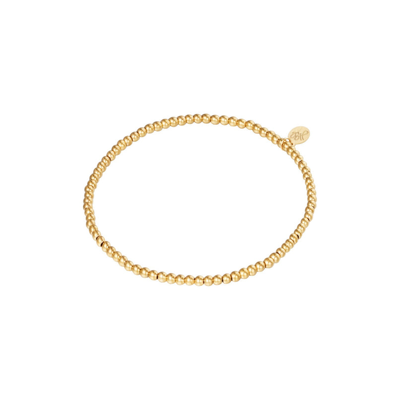 small beads armband goud