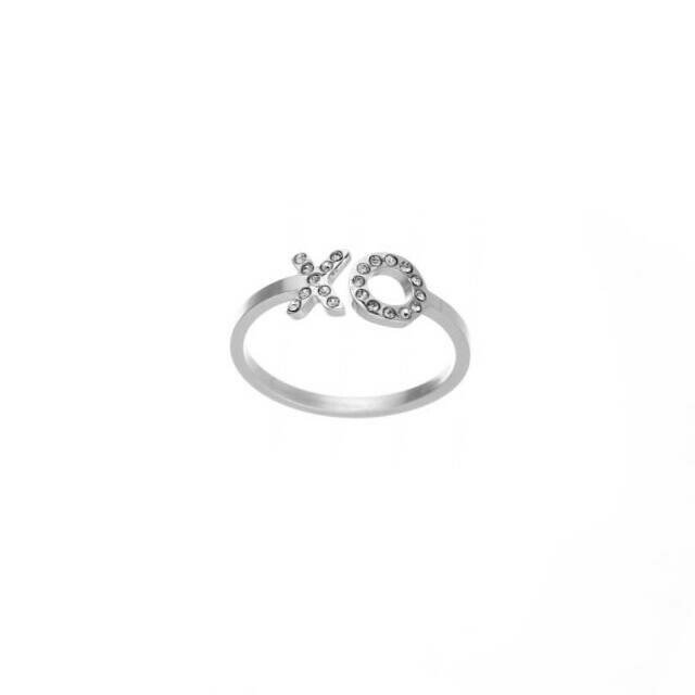 xo ring zilver