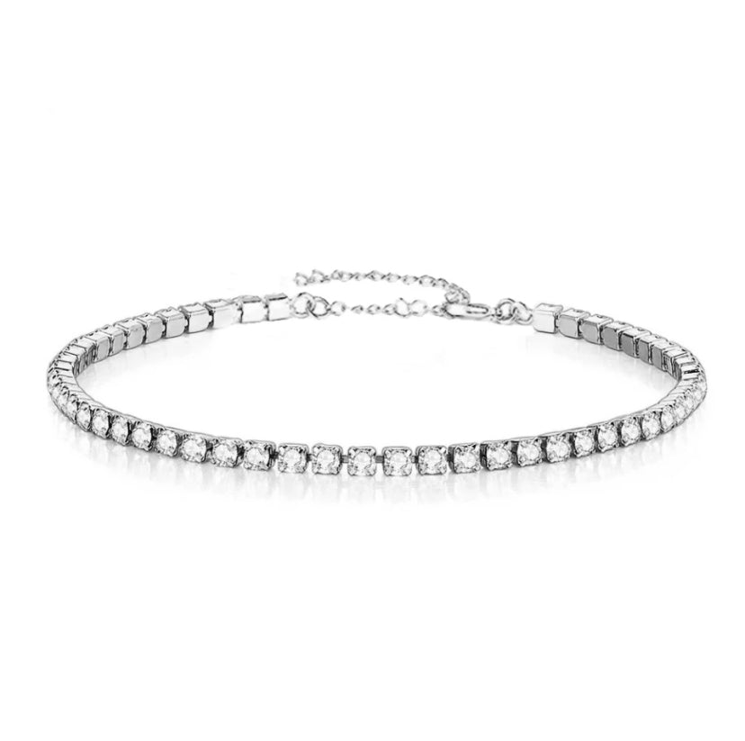 Crystal armband zilver