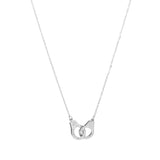 Handcuff ketting zilver