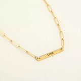 Chain love necklace gold