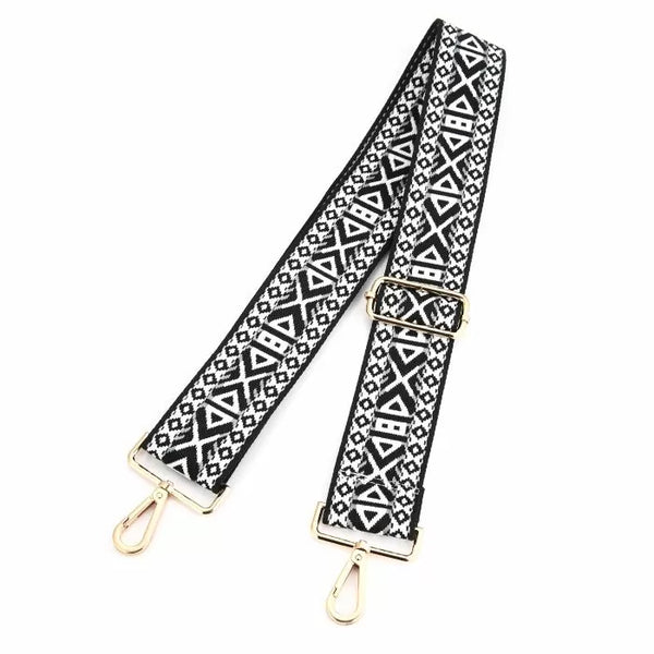 tas strap zwart wit